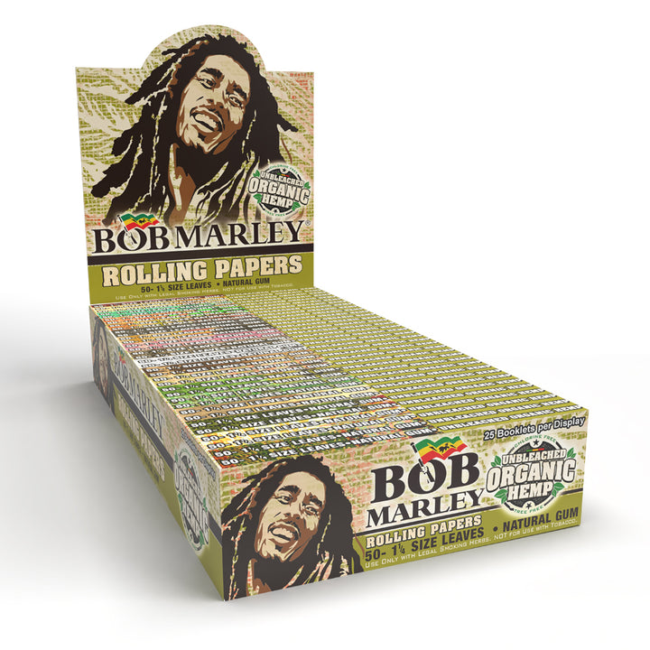 Bob Marley® Unbleached Organic Rolling Paper 1-1/4 Size