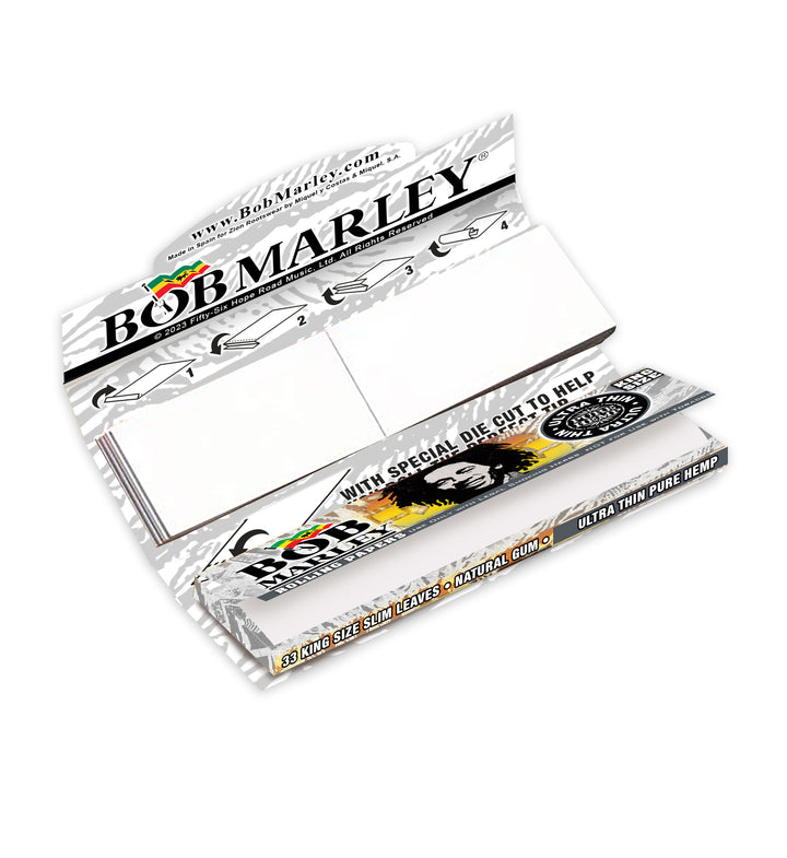 Bob Marley® Ultra Thin Rolling Paper   33 Tips King Size