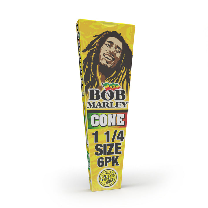 Bob Marley® Pure Hemp - 1 1/4 Size Cones - Pre-Rolled 6PK