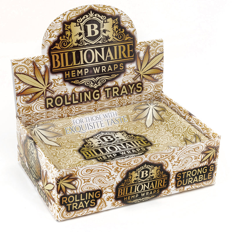 BILLIONAIRE HEMP WRAPS – Medium Rolling Trays